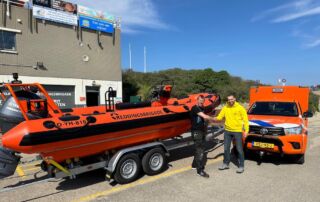 Nieuwe reddingsboot van WorkRibs Holland voor Reddingsbrigade IJmuiden