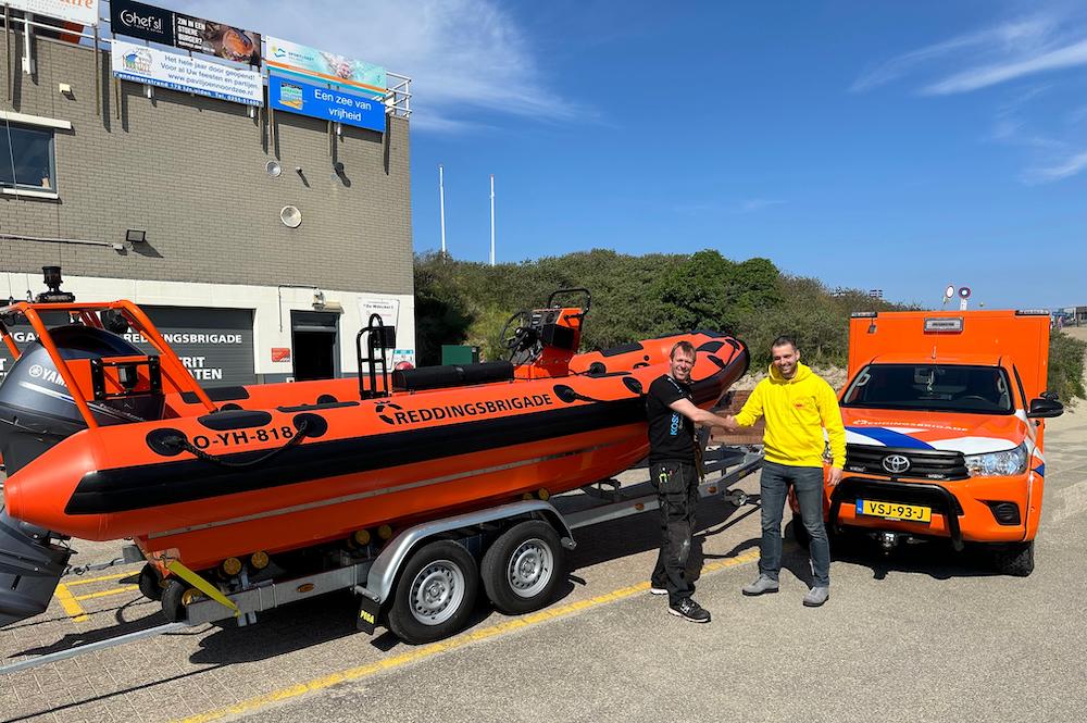 Nieuwe reddingsboot van WorkRibs Holland voor Reddingsbrigade IJmuiden